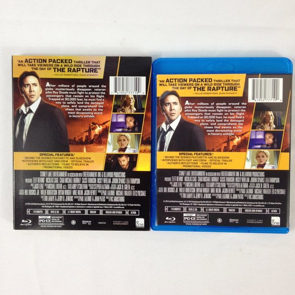 Left Behind - 2014 - Nicolas Cage - Blu ray - DVD - w/-Slipcover - Used - Picture 4 of 5